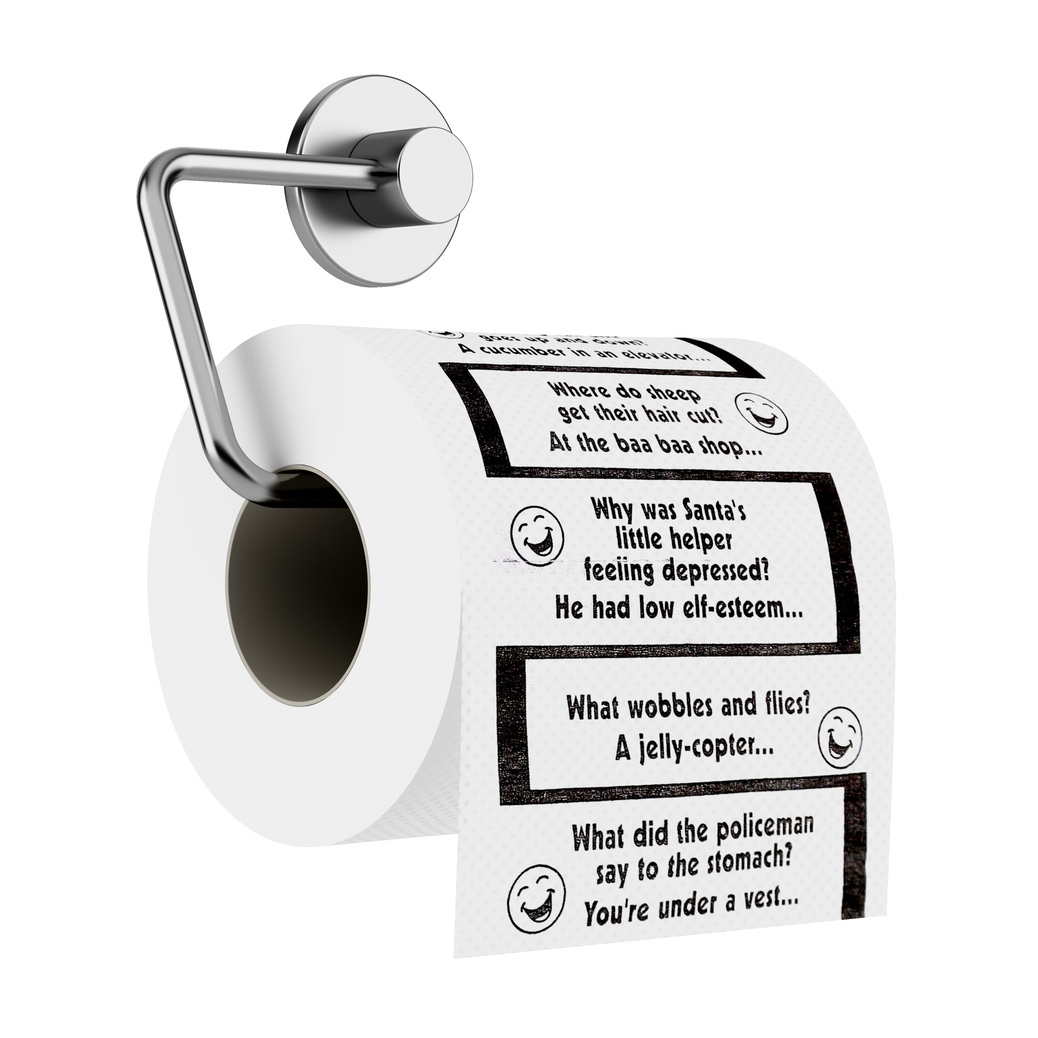 Crap Jokes Toilet Paper Roll - Hilarious Jokes - Secret Santa - Xmas Fun Game Crap Jokes Toilet Paper Roll - Hilarious Jokes - Secret Santa - Xmas Fun Game